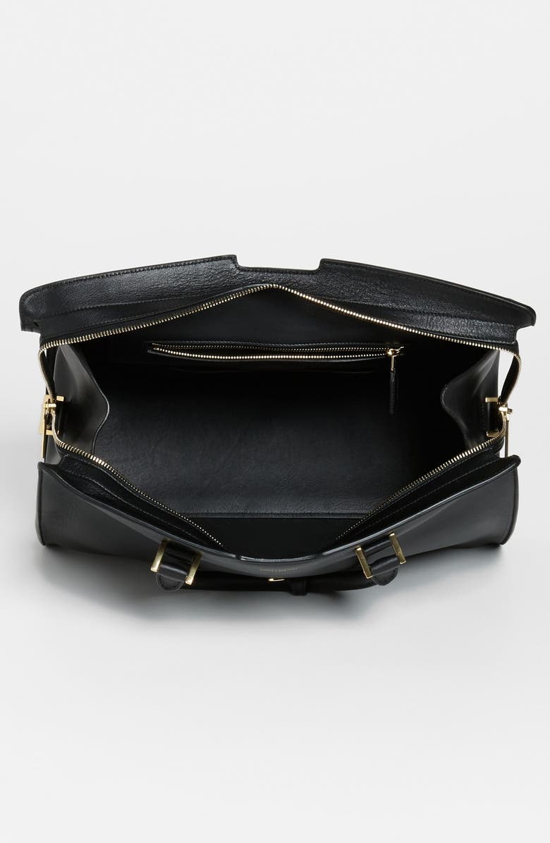 Saint Laurent 'Ligne Y' Leather Satchel, Alternate, color,