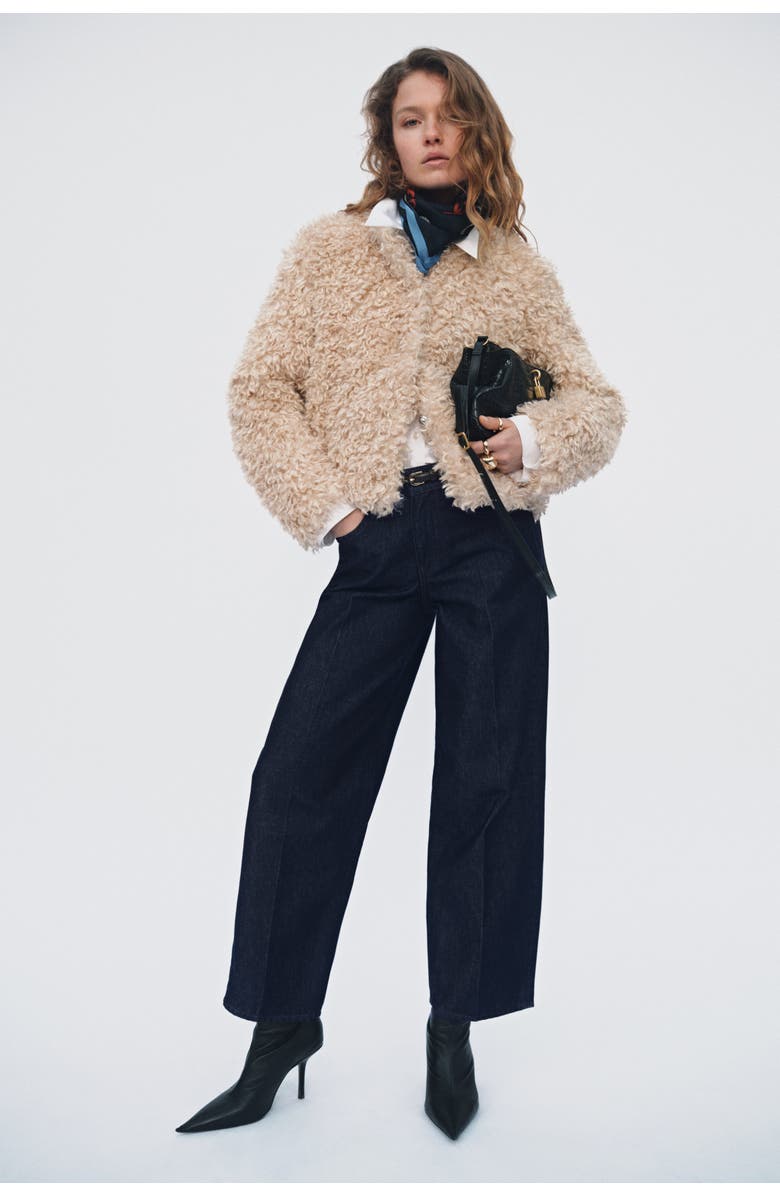 H&M Barrel Leg Low Waist Ankle Jeans, Alternate, color, 