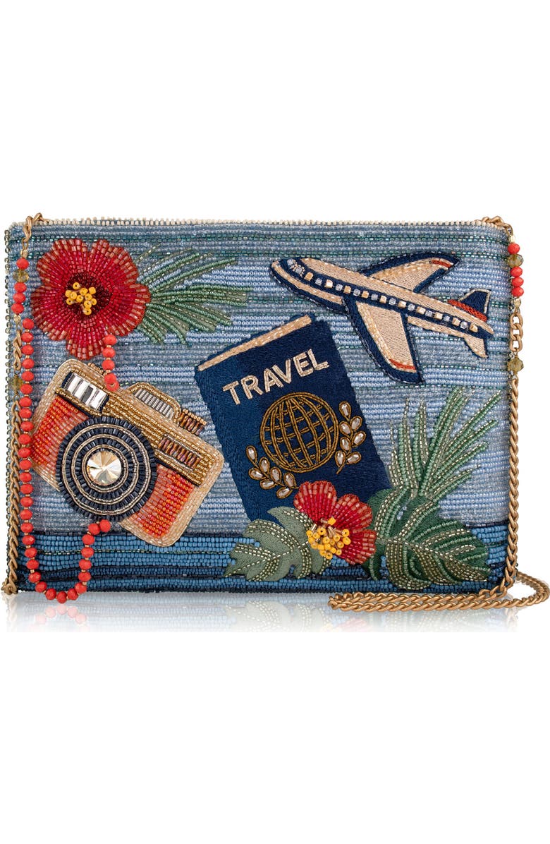 Mary Frances Accessories Where to Next? Crossbody Handbag, Main, color, Blue