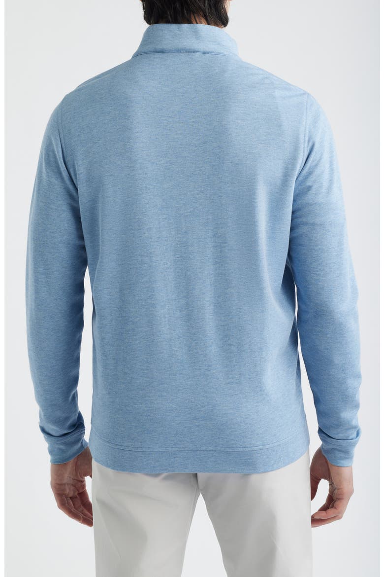 Comfort Interlock Organic Cotton Blend Quarter Zip Pullover, Alternate, color, LAKESIDE