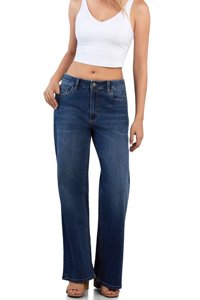 90s Straight Leg Jeans, Alternate, color, COZY BLUE