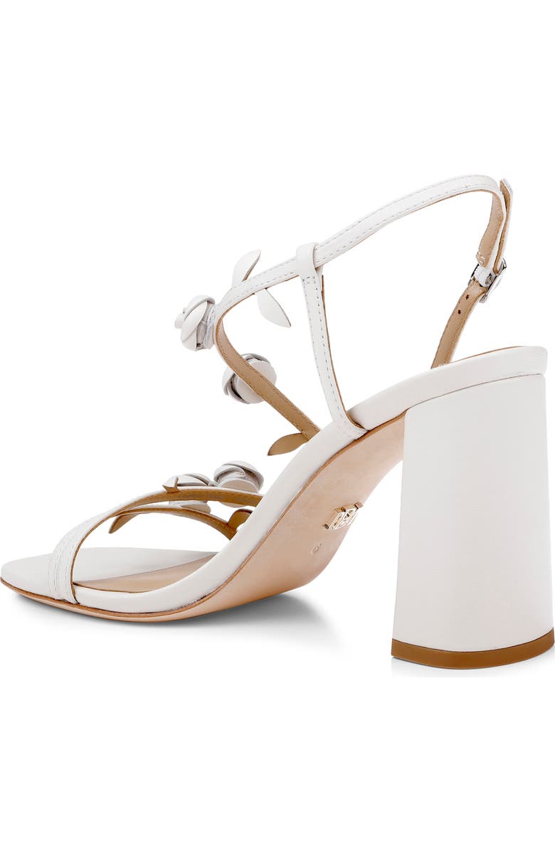 BADGLEY MISCHKA Orsola Block Heel Sandal, Alternate, color, White Leather