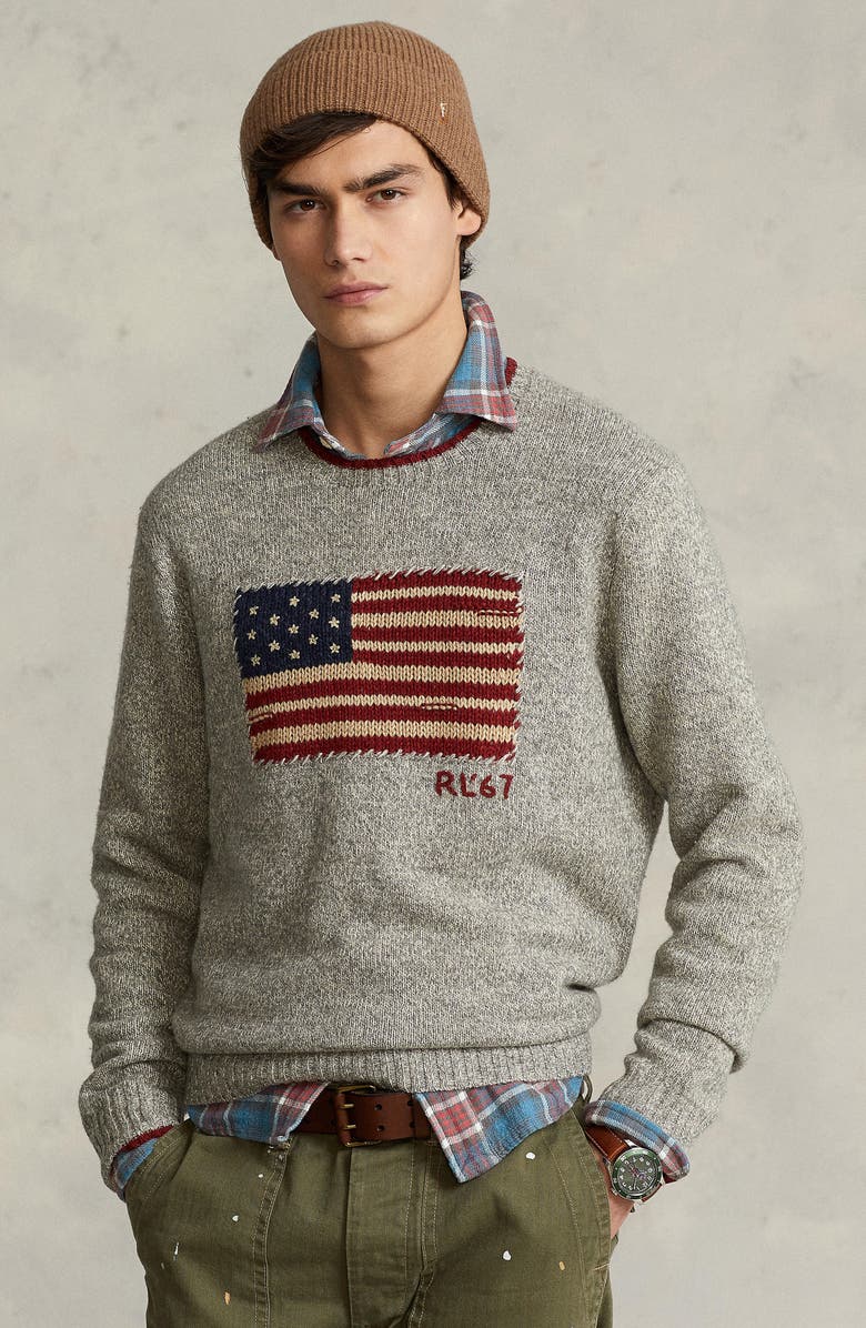 Polo Ralph Lauren Icon Flag Sweater, Alternate, color,