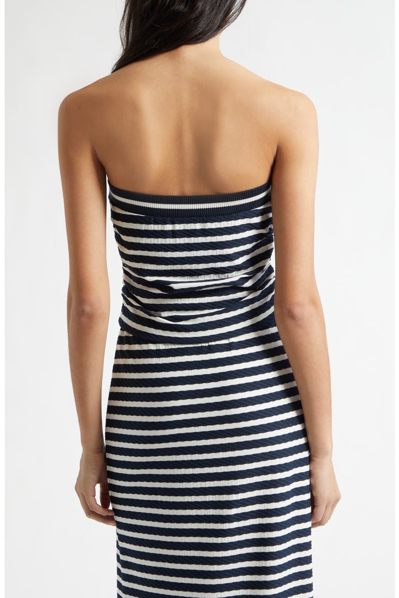 Raya Stripe Strapless Top, Alternate, color, NAVY STRIPE