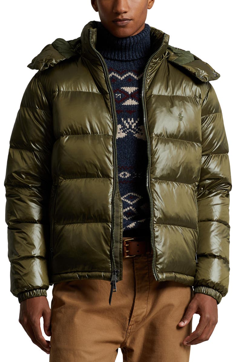 Polo Ralph Lauren Glossy 650 Fill Power Down Puffer Jacket, Main, color,