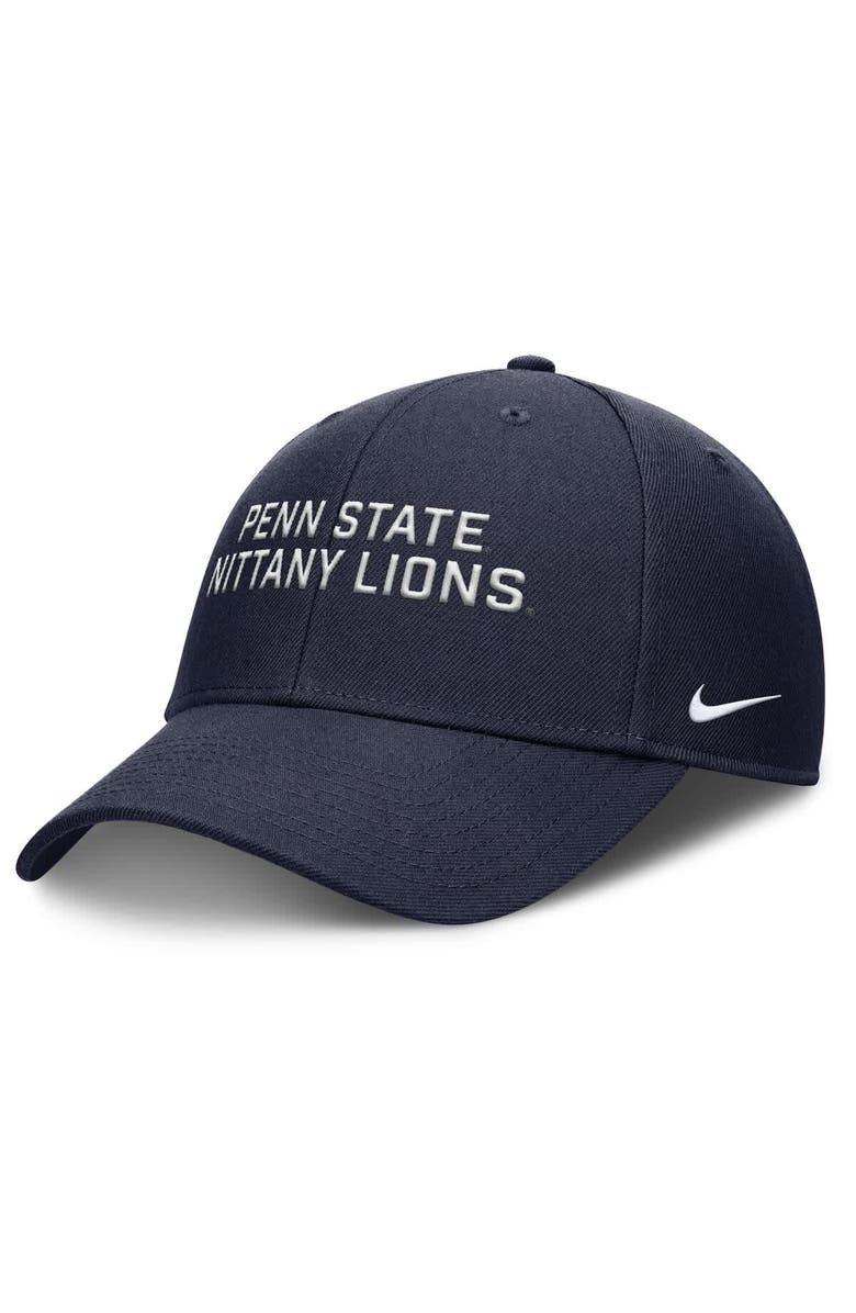 Nike Men's Nike Navy Penn State Nittany Lions Rise Practice Adjustable Hat, Main, color,