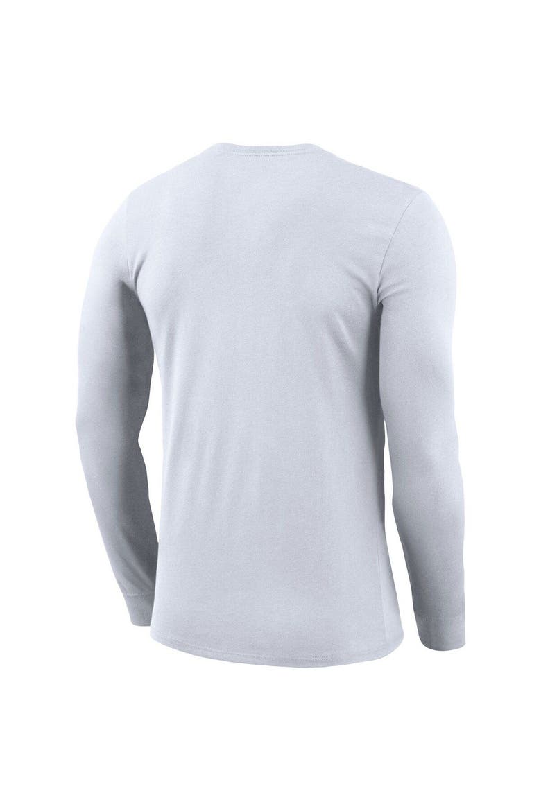 White Murray St. Racers 2023 On Court Bench Long Sleeve T-Shirt, Alternate, color, White