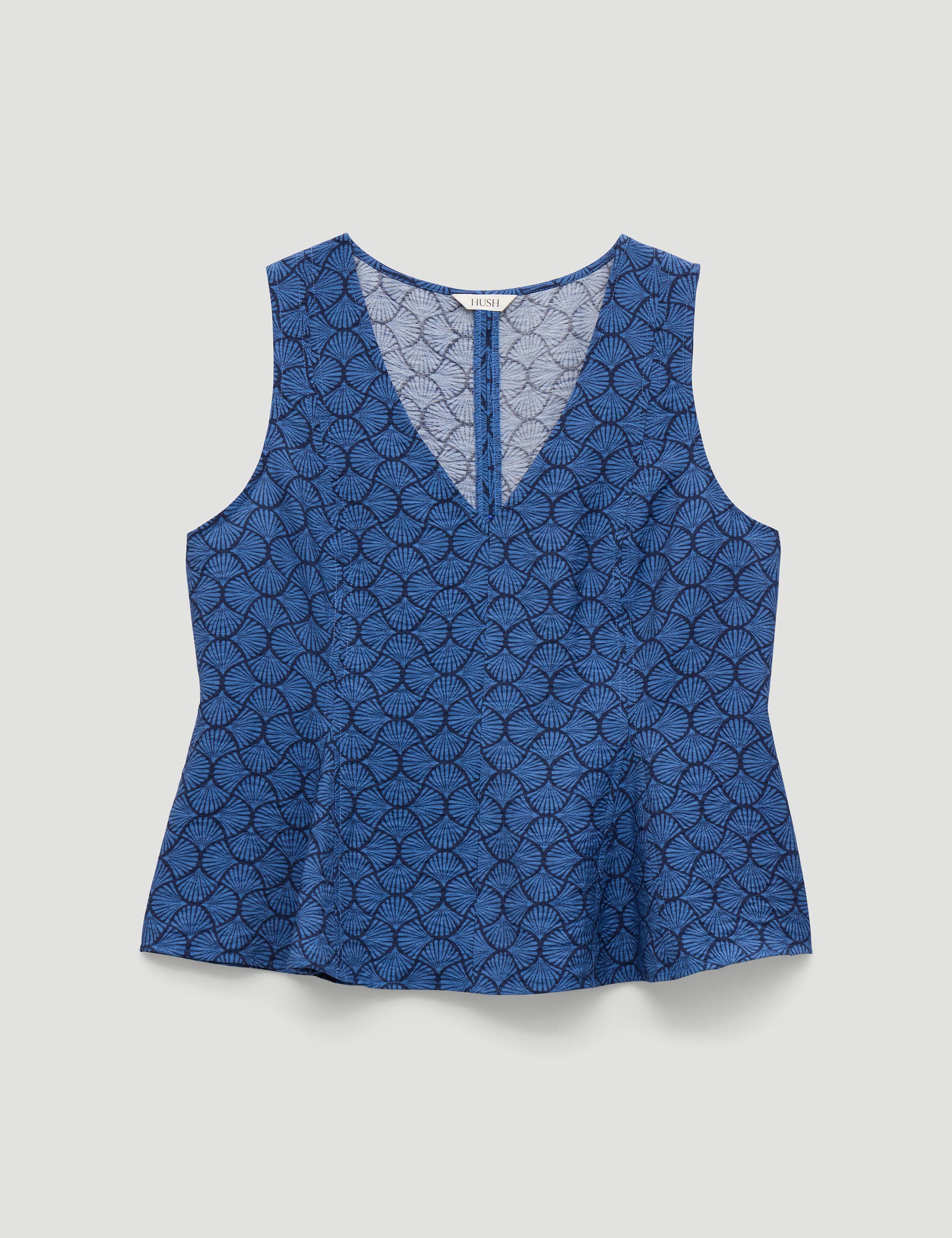 Sybil V-Neck Air Flow Godet Top - image 2
