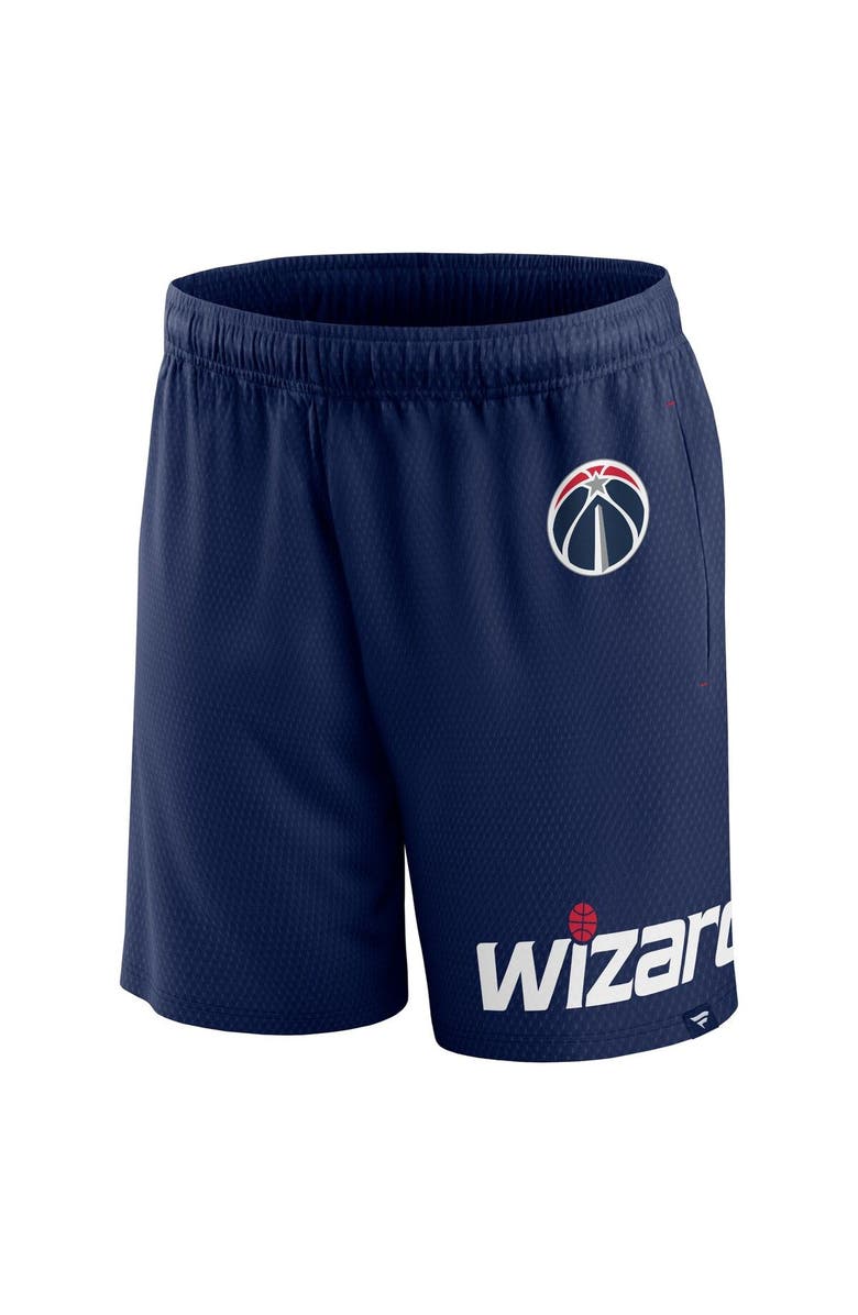 FANATICS Men's Fanatics Navy Washington Wizards Free Throw Mesh Shorts, Alternate, color, Navy