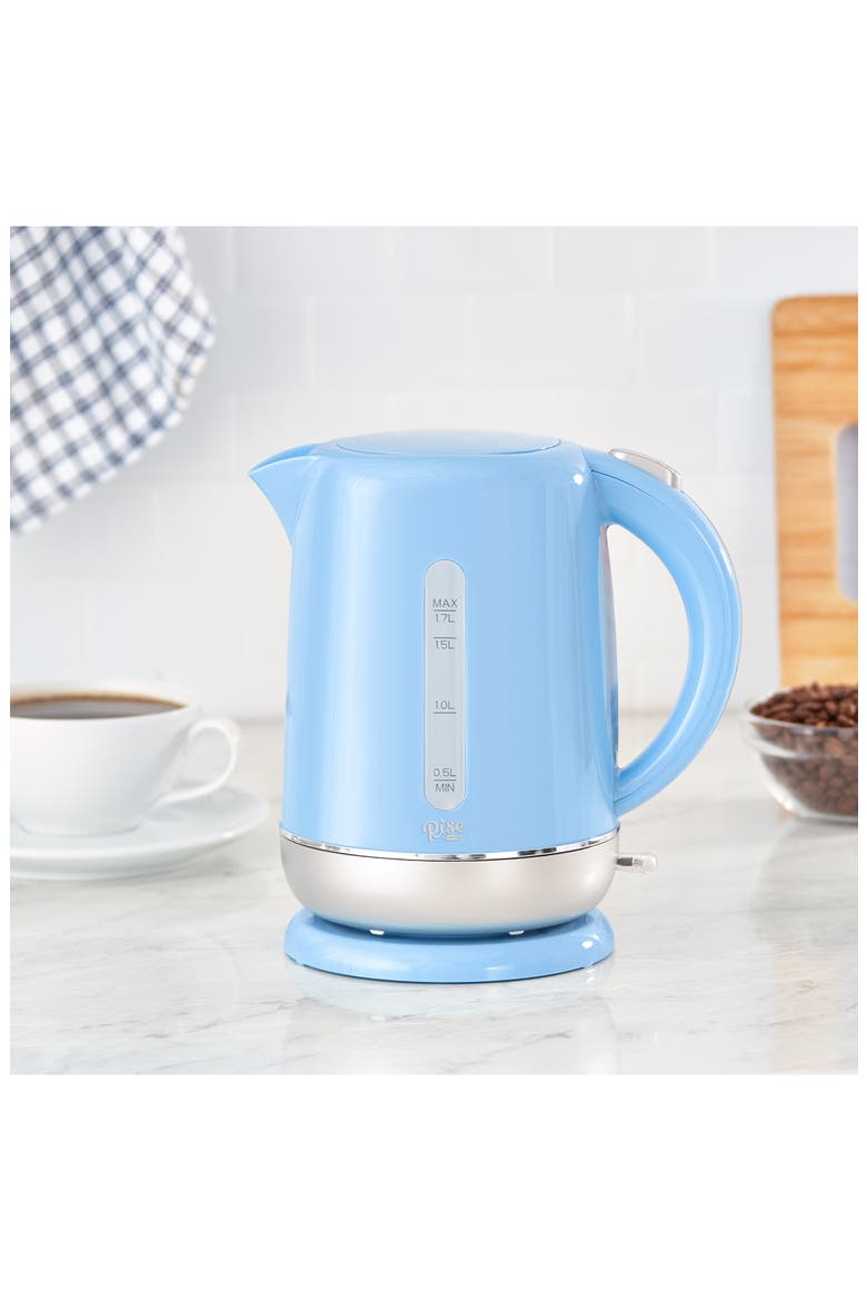 Rise Electric Kettle, Alternate, color, BLUE