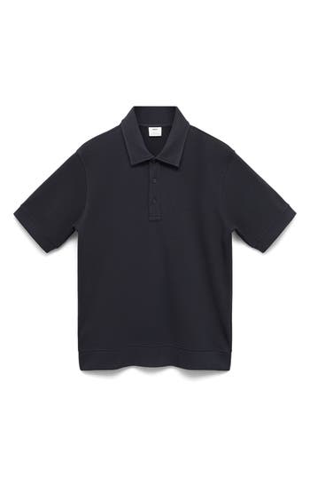 Mango Regular Fit Polo In Blue