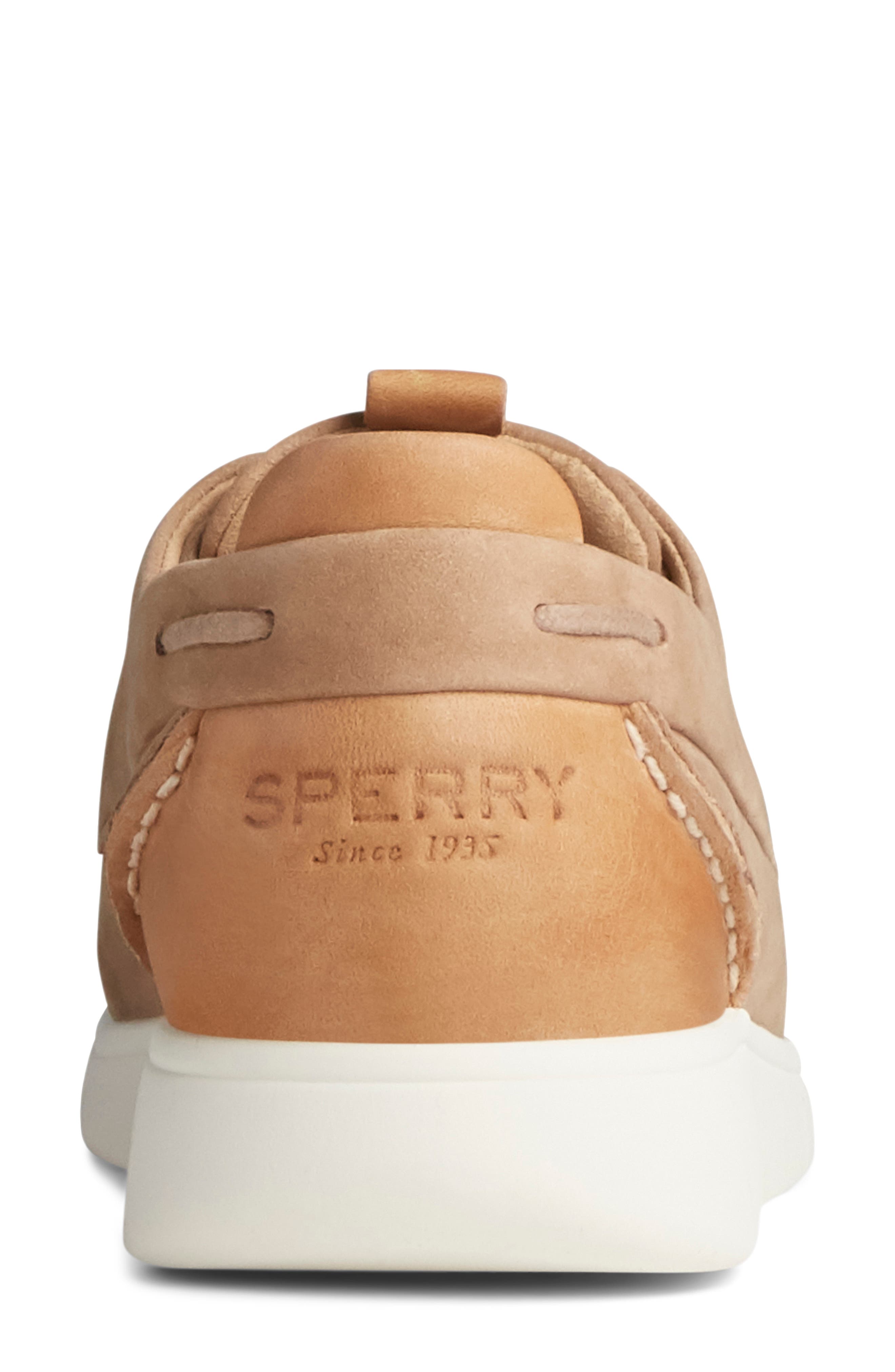 Coastal Boat Shoe, Alternate, color, OATMEAL PLUSH LEATHER
