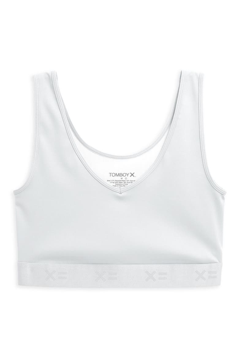 V-Neck Compression Top, Main, color, WHITE