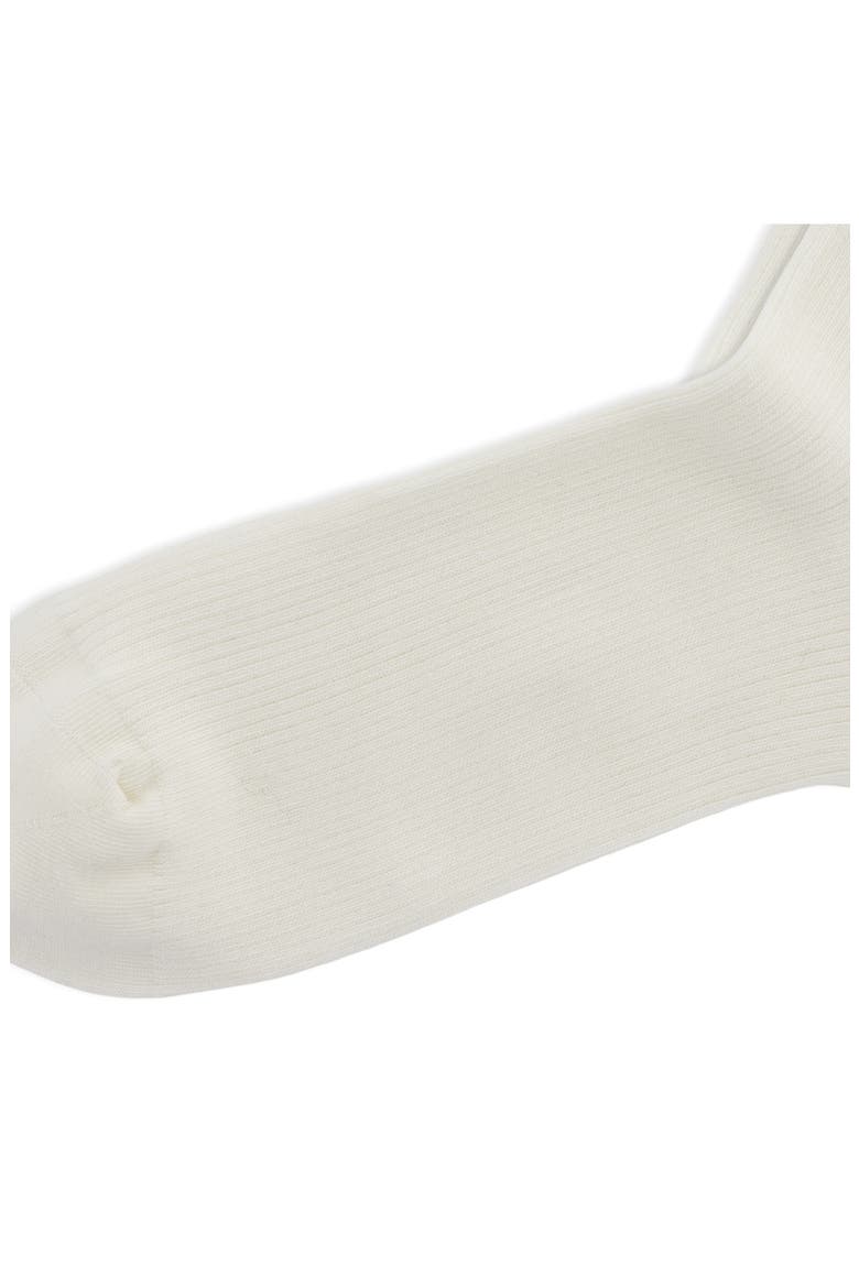 Rib Crew Socks, Alternate, color, IVORY