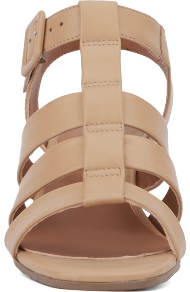 Aquatalia Rebecka Weatherproof Gladiator Sandal, Alternate, color, Almond