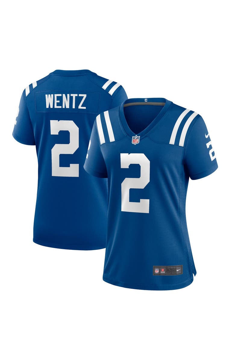 Nike Women's Nike Carson Wentz Royal Indianapolis Colts Game Jersey, Main, color, 