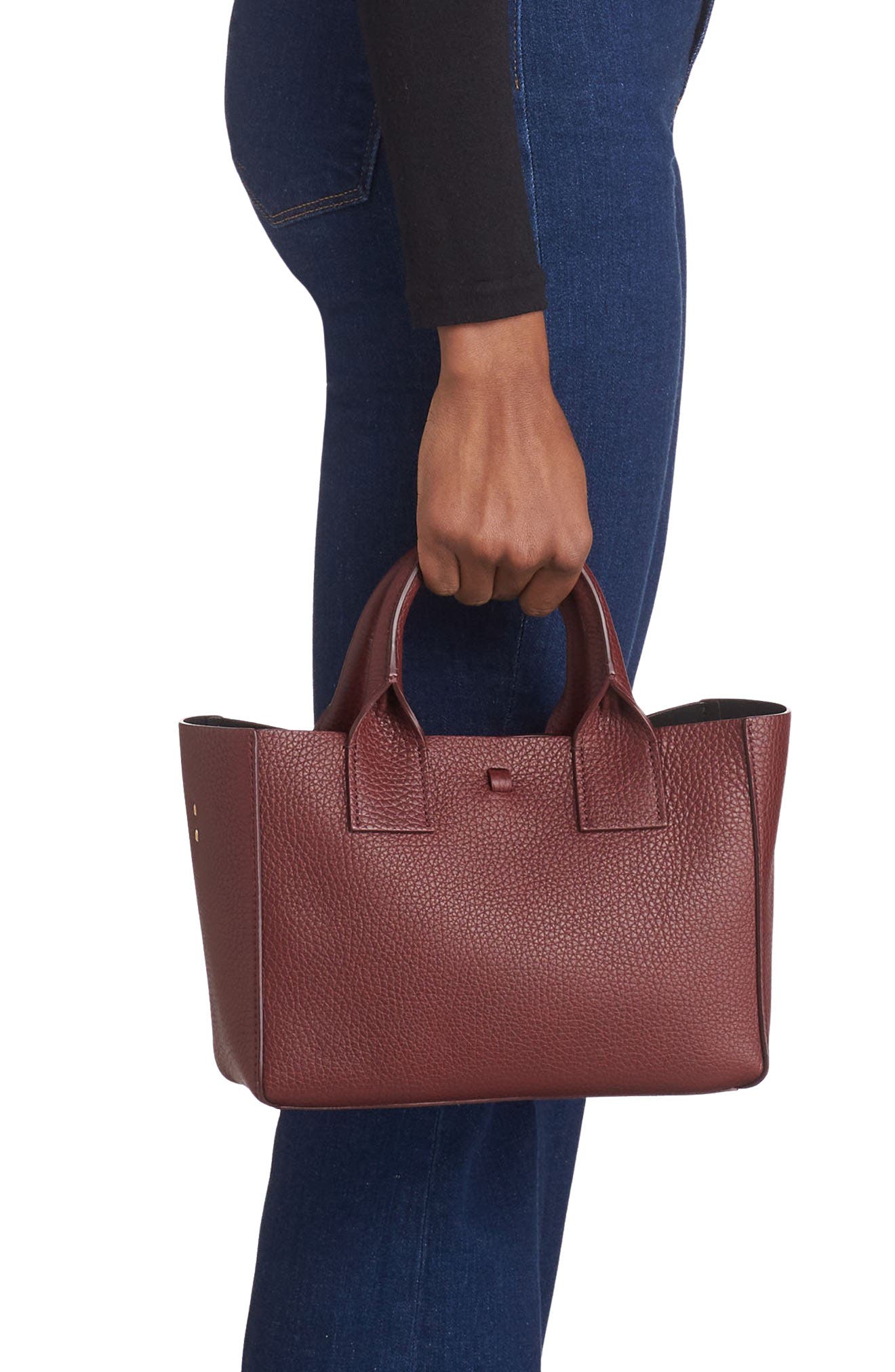 Yvonne Koné Little Filippo Leather Tote, Alternate, color, 