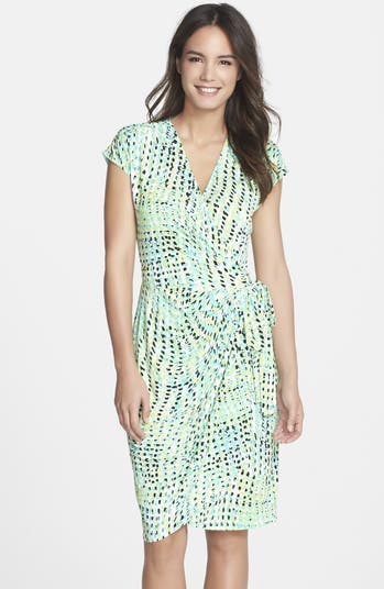 Maggy London Print Jersey Wrap Dress | Nordstrom