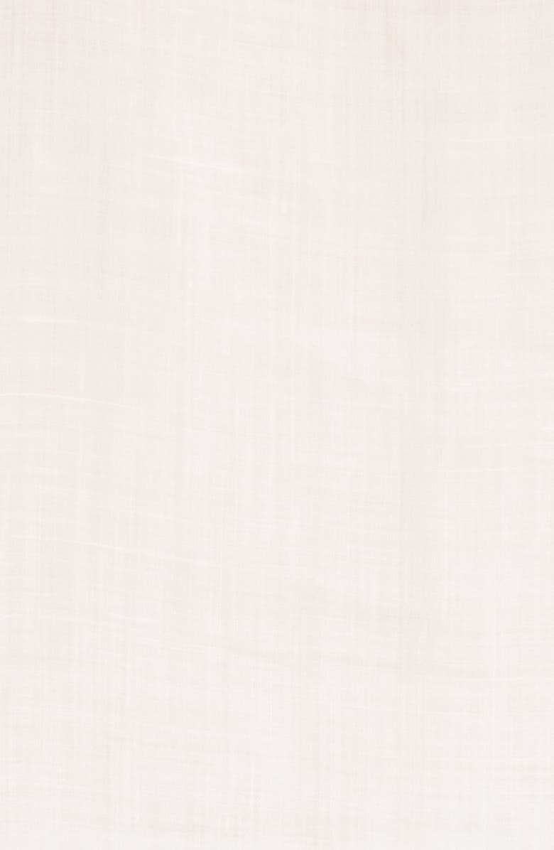 ALEMAIS Burning Love Linen Appliqué Ramie Short Sleeve Shirt, Alternate, color,