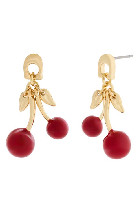 Cherry Drop Earrings