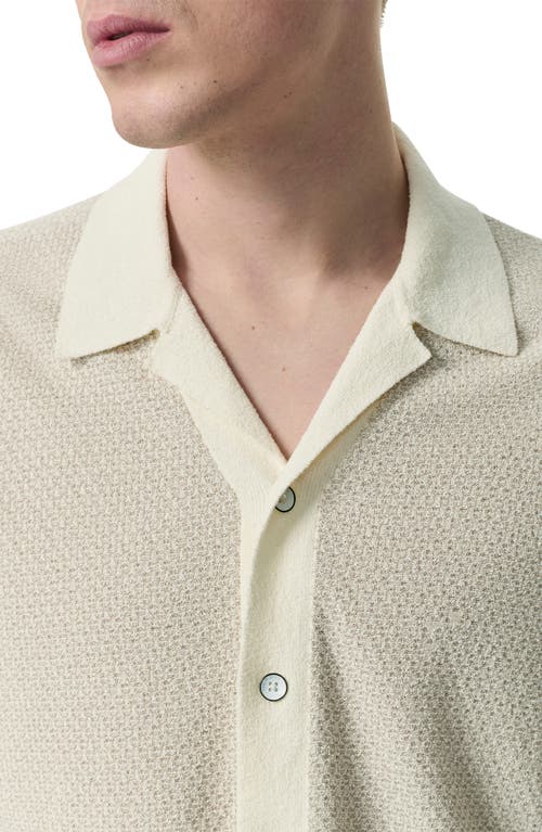 Rag & Bone Zigzag Avery Zuma Toweling Camp Shirt In Multi