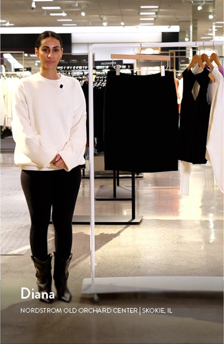 High/Low Ponte Knit Skirt, sales video thumbnail