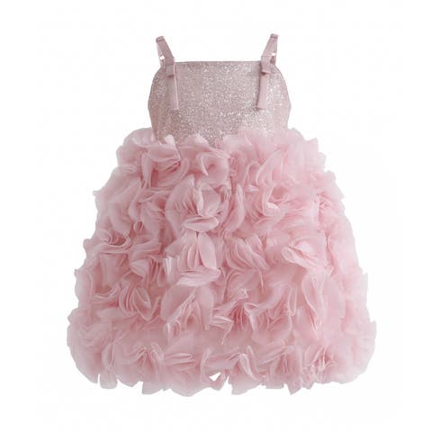 Arabella Glitter Ruffle Dress