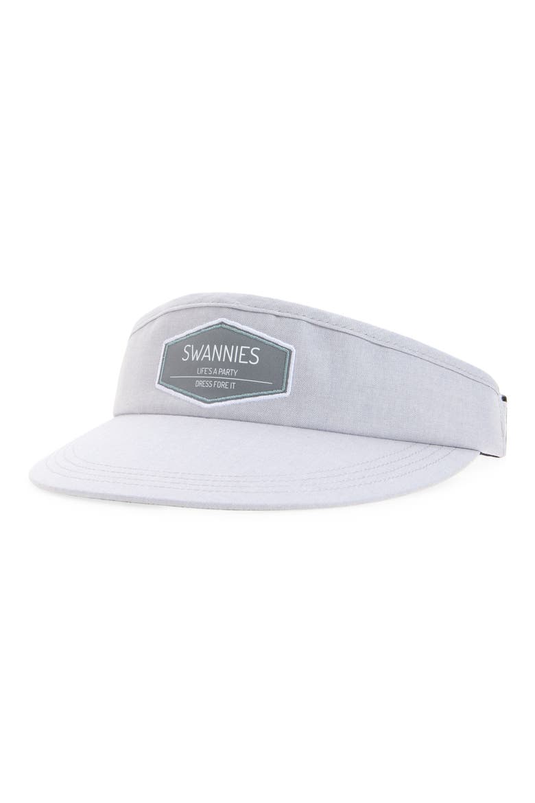Kline Golf Visor, Main, color, LIGHT-GRAY