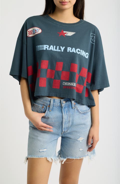 Yonkers Speedway Cropped Graphic T-Shirt