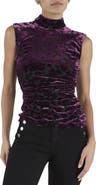 Ramy Brook Vale Burnout Mock Neck Top