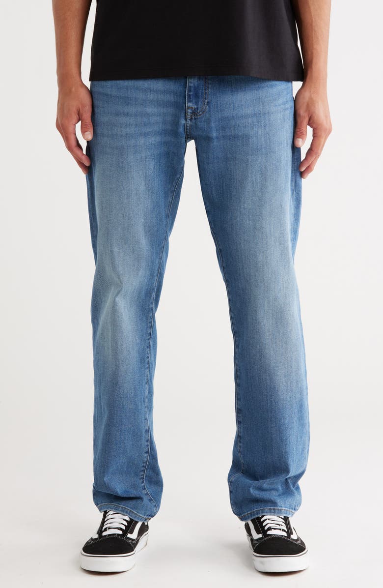Mavi Jeans Zach Mid Straight Leg Jeans, Main, color, Mid Shaded Houston