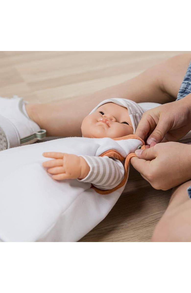 Miniland Baby Sleep Sack for 15 3/4" Baby Doll, Alternate, color, White Multi