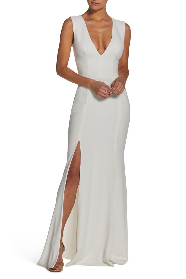 sandra d fit and flare dress Sandra D Fit And Flare Dress - White