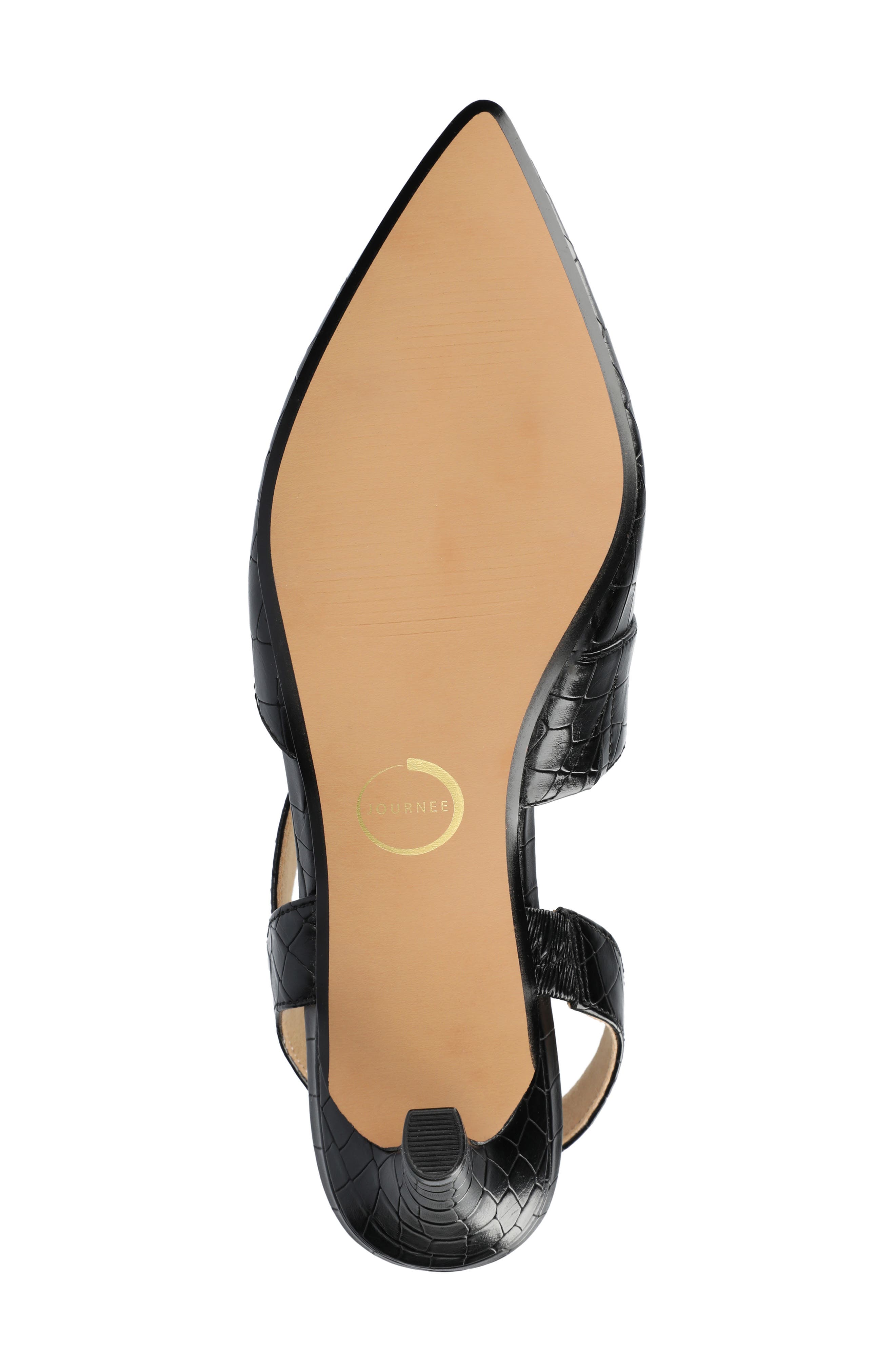 Scarlett Pointed Toe Pump, Alternate, color, BLACK CROCO