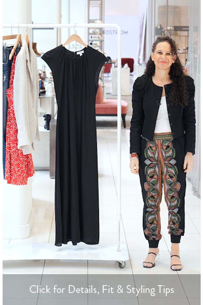 Shirred Cap Sleeve A-Line Dress video