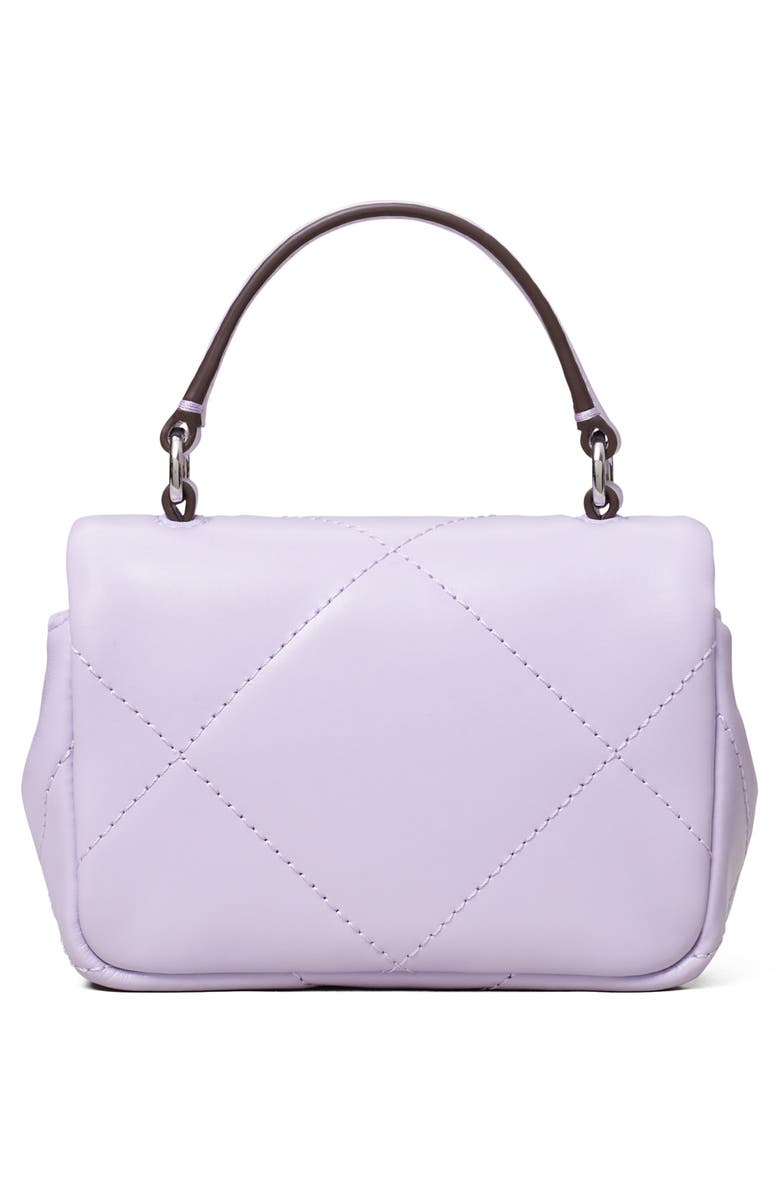 Tory Burch Micro Kira Clover Diamond Quilted Top Handle Bag, Alternate, color,