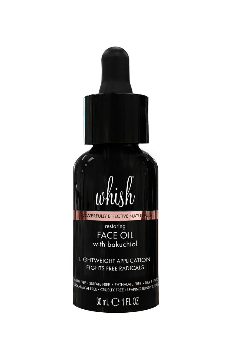 Whish Beauty Restoring Face Oil with Bakuchiol, Main, color,