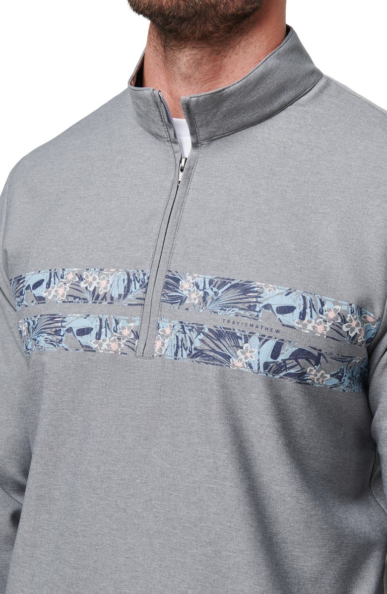 TravisMathew Move Mounatins Half Zip Pullover, Alternate, color, 