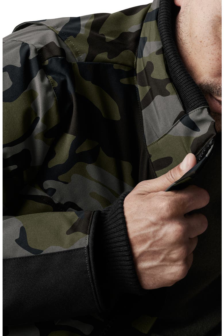 Forester Trim Fit 625 Fill Power Down Jacket, Alternate, color, CLASSIC CAMO COASTAL GREY