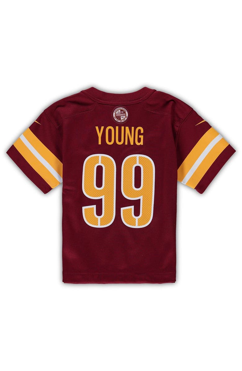 Nike Preschool Nike Chase Young Burgundy Washington Commanders Game Jersey, Alternate, color, 