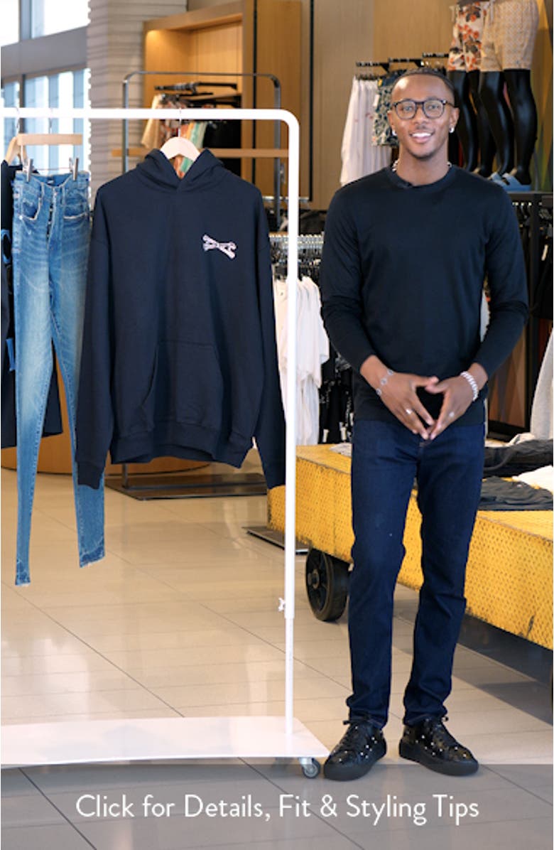 Skull Cap Oversize Organic Cotton Hoodie, sales video thumbnail