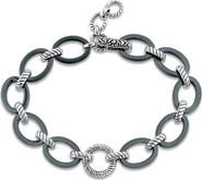 SAMUEL B. Sterling Silver Ceramic Link Bracelet