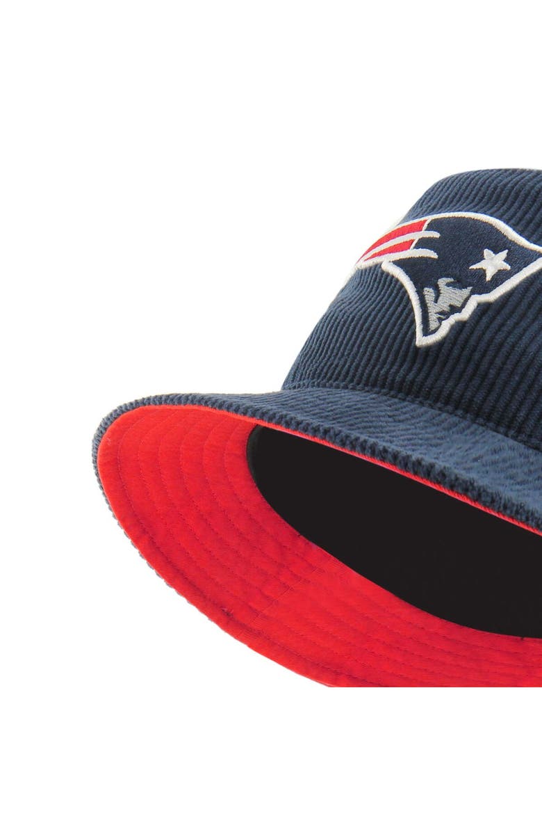 '47 Men's '47 Navy New England Patriots Thick Cord Bucket Hat, Alternate, color, Navy