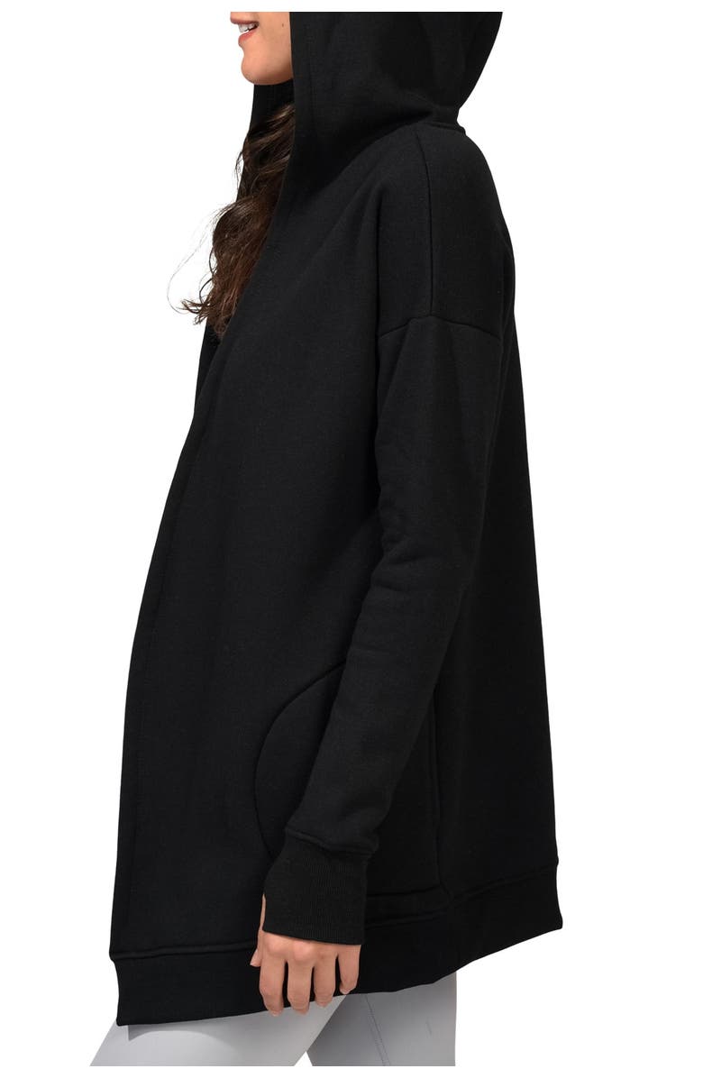 90 DEGREE BY REFLEX Heavy Fleece Open Front Cardigan, Alternate, color, 