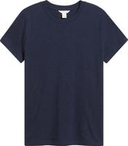 Caslon® Cotton Blend Crewneck T-Shirt