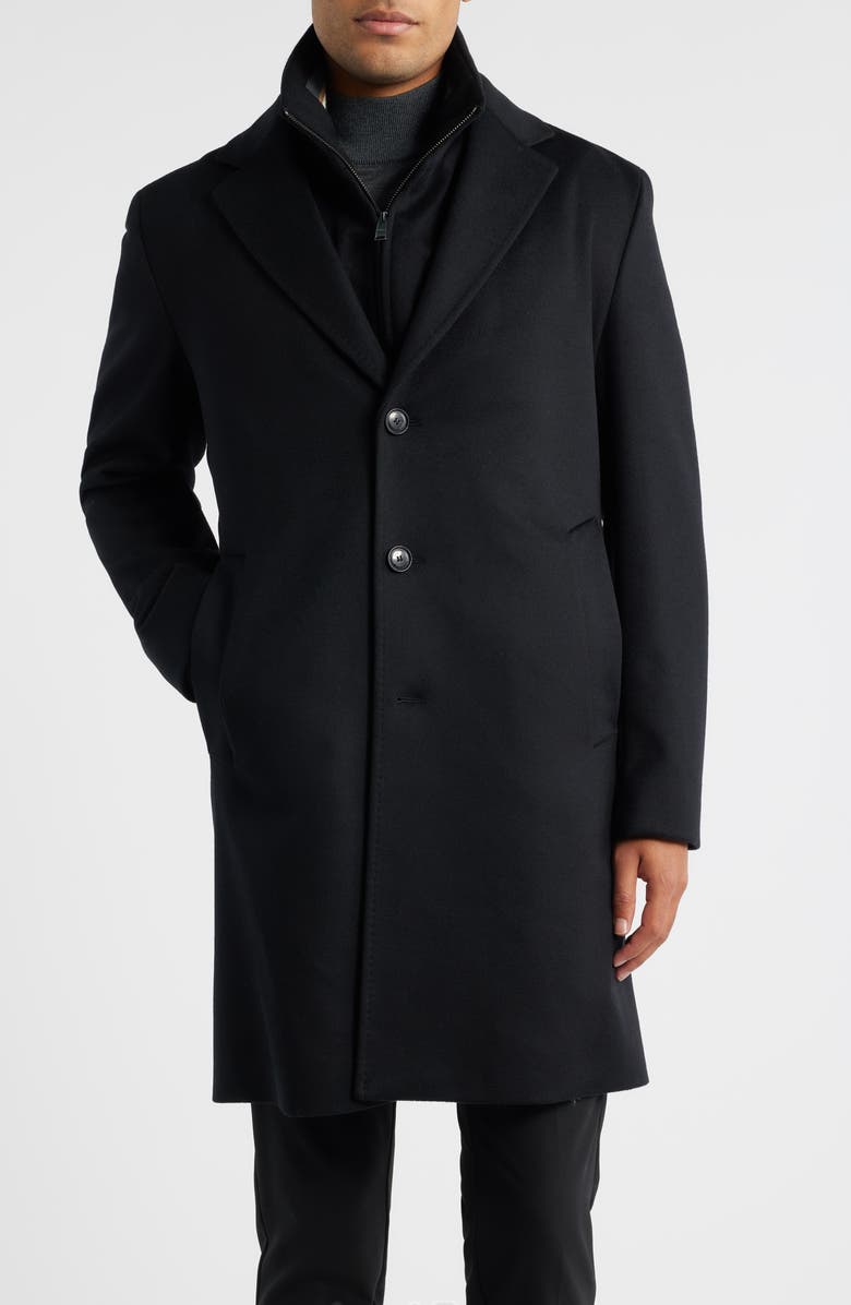 BOSS Jared 3-in-1 Coat with Removable Bib, Alternate, color, Black