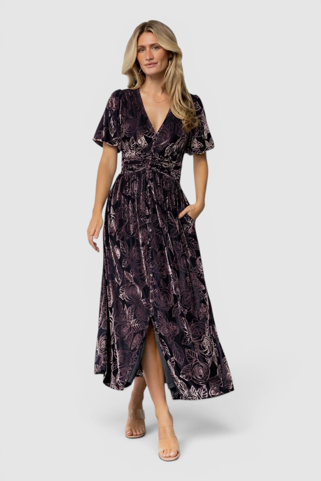 selected Indigo + Purple Floral