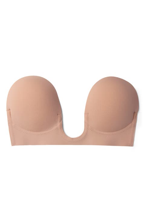 U Plunge Backless Strapless Reusable Adhesive Bra