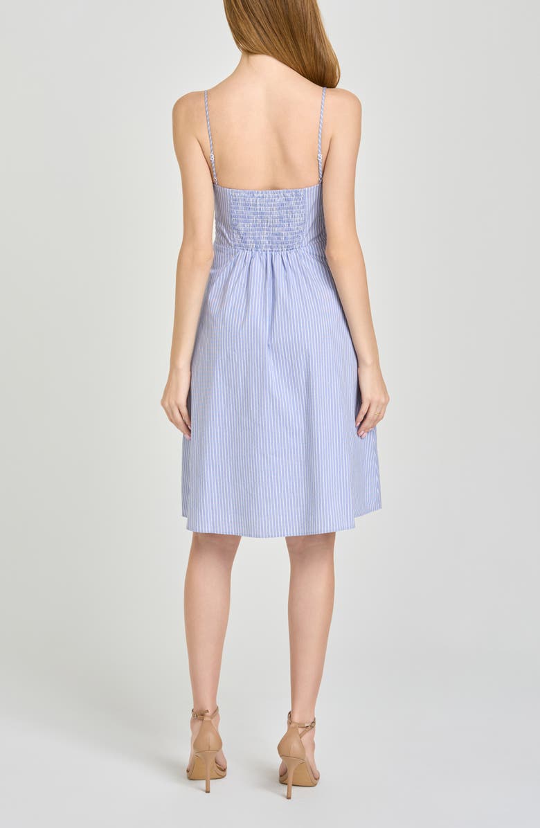 WAYF x Hannah Lovey Porter Remi Pinstripe Cotton Blend Dress, Alternate, color,