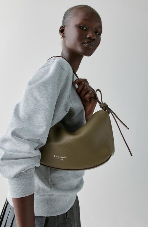 Kate Spade New York Loop Pebble Leather Shoulder Bag In Green